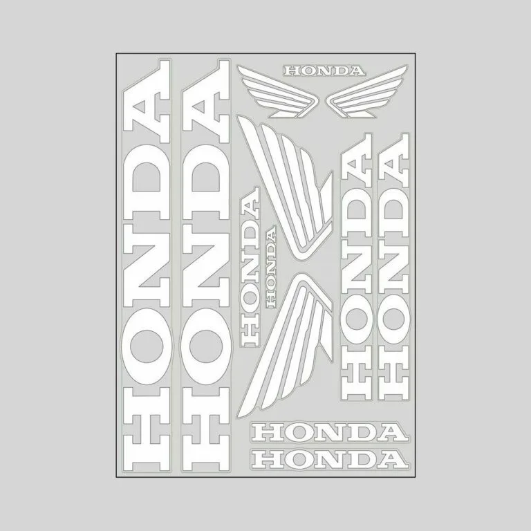Adesivo Prefustellato Honda Bianco Non Originale Compatibile - Ricambi e Accessori