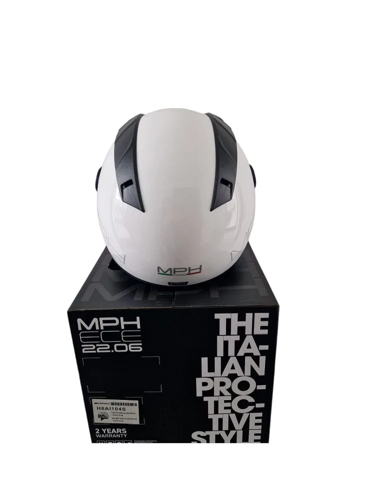 Casco Jet MPH Aire Solid 2.0 White Gloss - Abbigliamento e Accessori