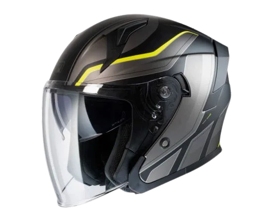 Casco Jet MPH Maxi Black Yellow - Abbigliamento e Accessori