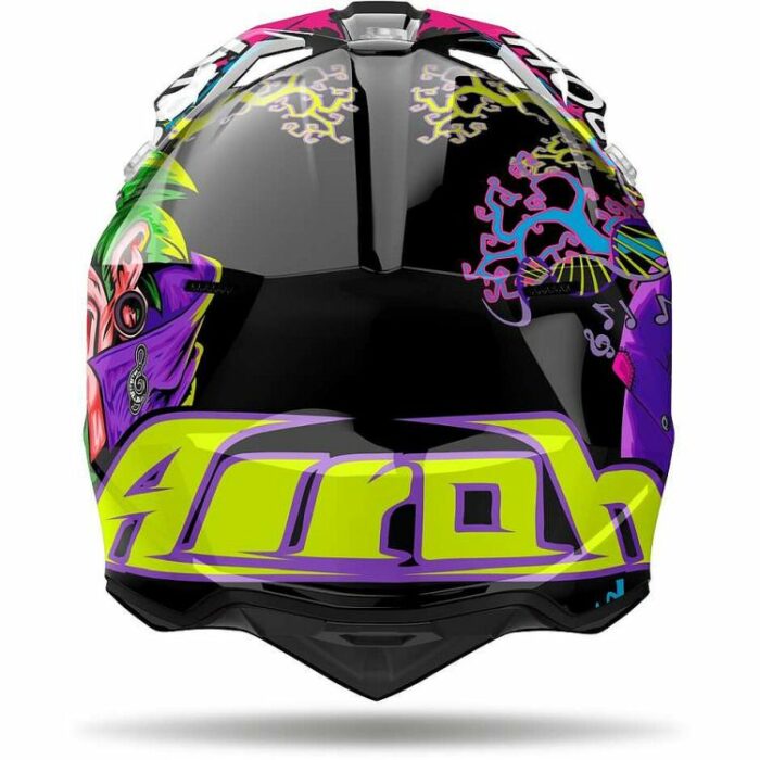 Casco Motocross Airoh Wraaap Music Gloss - Abbigliamento e Accessori