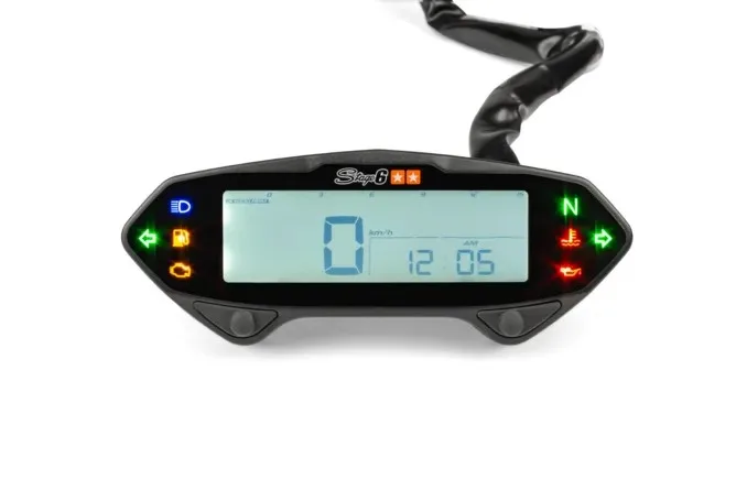 Strumentazione Moto Universale Stage6 Racing Nero - Ricambi e Accessori