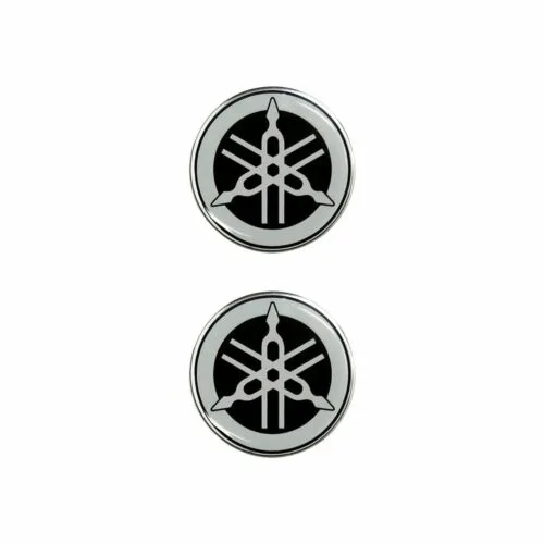 Adesivo 3D Logo Diapadon Yamaha Cromo D.46 - Ricambi e Accessori
