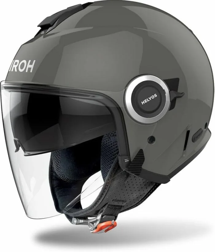 Casco Jet Airoh Helyos Colore Dark Grey Lucido - Abbigliamento e Accessori