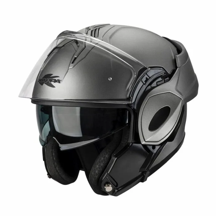 Casco Modulare Flip Up Kappa KV55 Colore Nero Opaco - Abbigliamento e Accessori