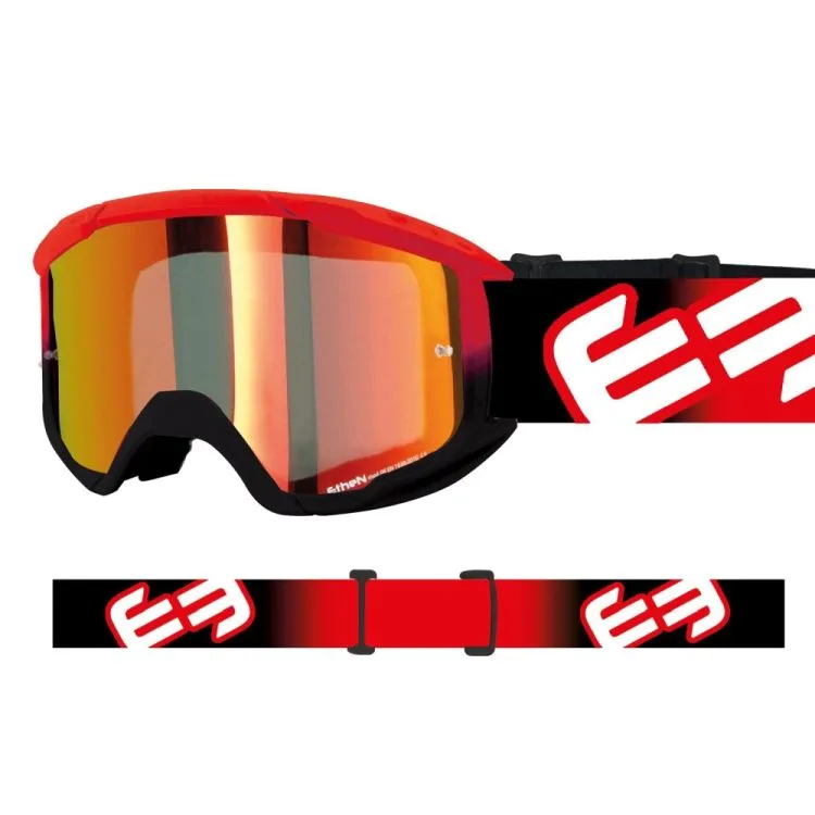 Maschera Cross ETHEN OTG06 Rosso Nero Printed - Abbigliamento e Accessori