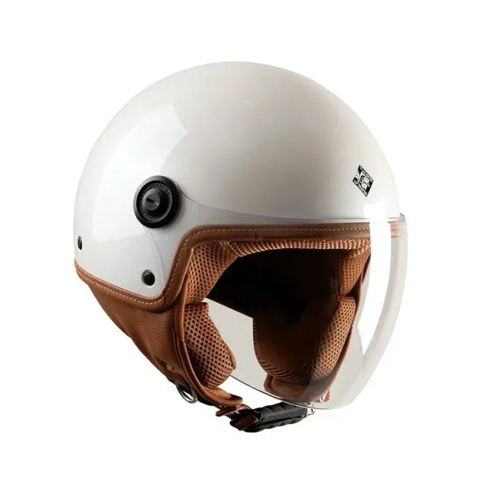 Casco Demi Jet Tucano EL'JETTIN 6.0 Colore Bianco Perla - Abbigliamento e Accessori