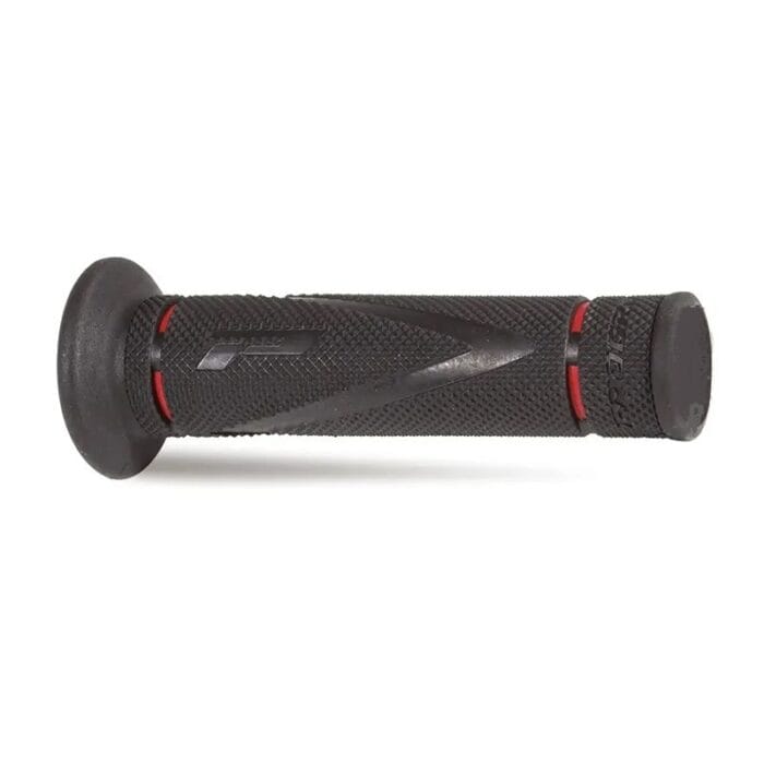 Manopole Progrip Strada Nero Rosso lati Chiusi - Ricambi e Accessori Moto