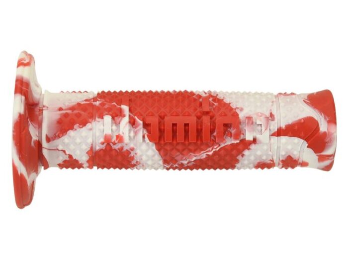 Manopole Motocross Domino Snake Nero Bianco - Ricambi e Accessori