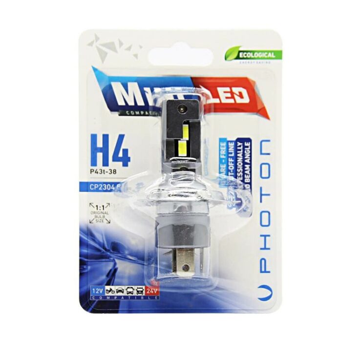 Lampada H4 Mini Led Haedlight Compact Led - Ricambi e Accessori