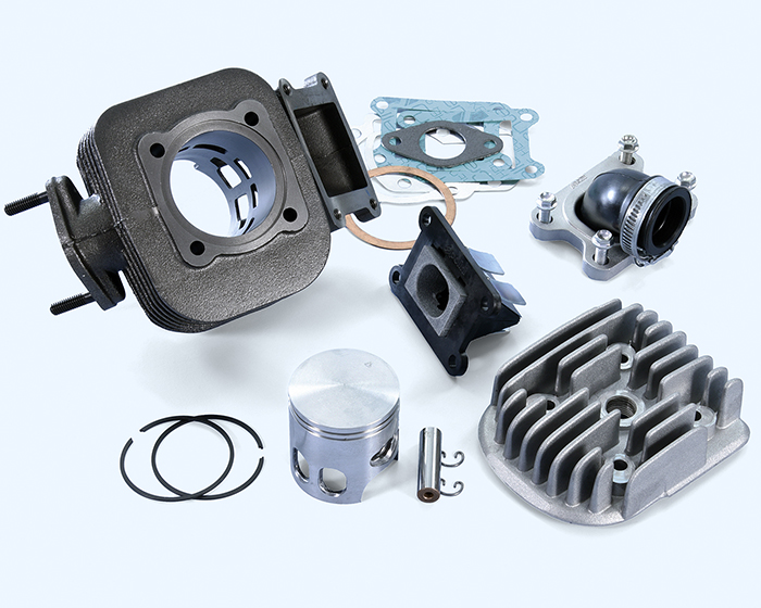 Gruppo Termico Polini Evolution Ghisa D. 47 sp.10 Minarelli Verticale Booster 166.0074/E - Ricambi e Accessori Scooter