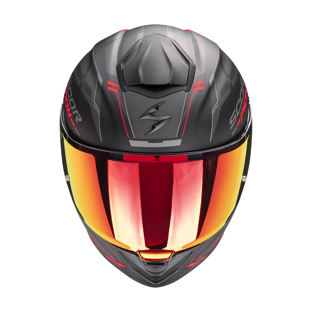 Casco Integrale Scorpion EXO-530 AIR SLOPE Nero Opaco-Rosso - Abbigliamento e Accessori