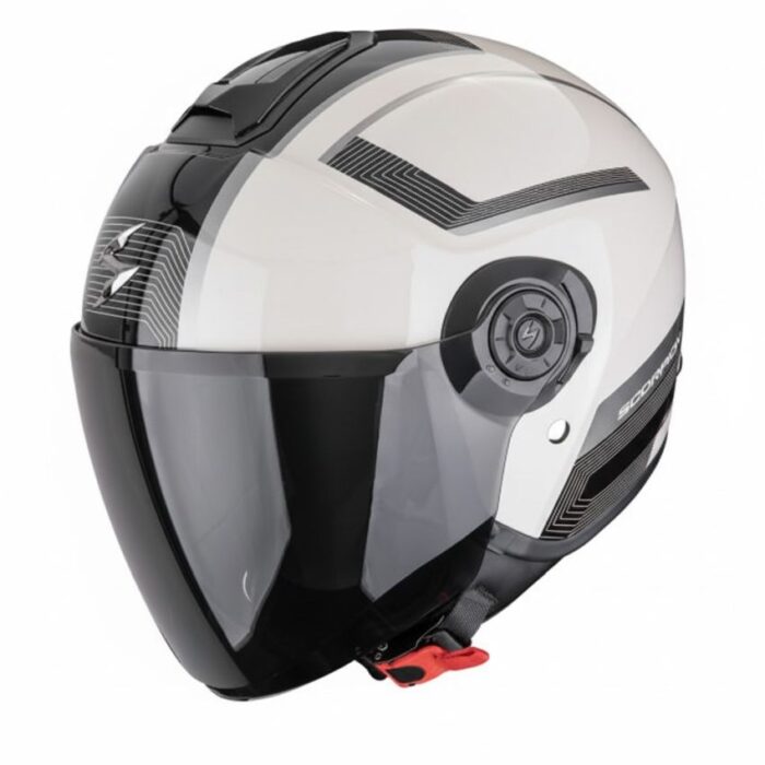 Casco Demi Jet SCORPION EXO-CITY II COSMOS Crema Nero - Abbigliamento e Accessori