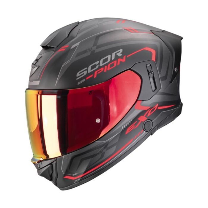 Casco Integrale Scorpion EXO-530 AIR SLOPE Nero Opaco-Rosso - Abbigliamento e Accessori