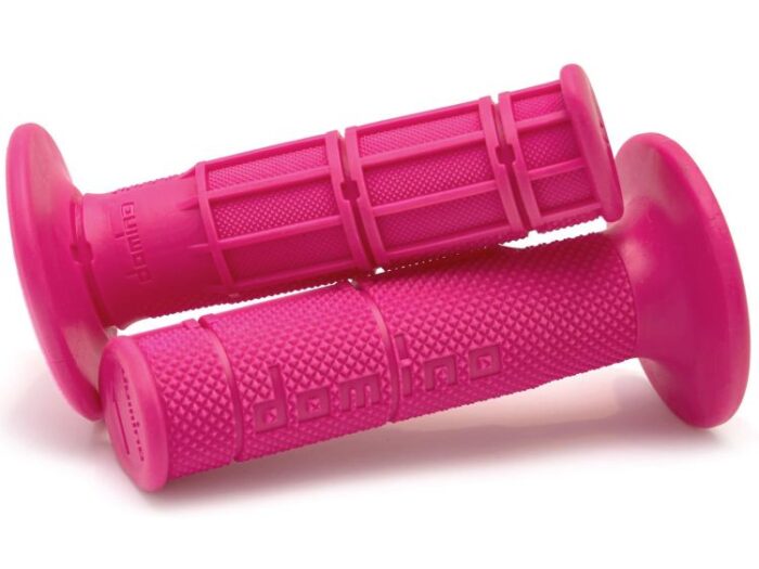 Manopole Motocross Domino Colore Fucsia - Ricambi Motocross Motard