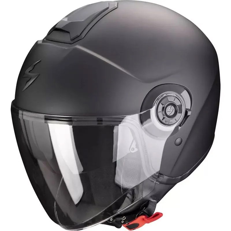 Casco Demi Jet SCORPION EXO-CITY II SOLID Nero Opaco Visiera Nera-Trasparente - Abbigliamento e Accessori