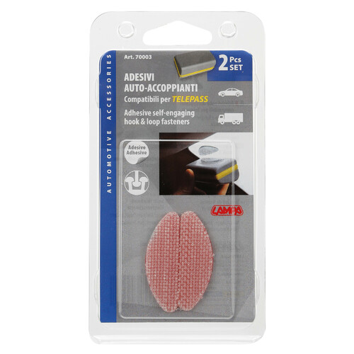 Velcro Adesivo Con Sistema Attacca/Stacca, (conf. 2 pz) - Ricambi e Accessori