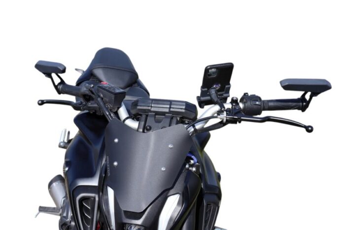 Porta Cellulare in Alluminio da Manubrio D. 22-28 Far - Ricambi e Accessori Moto