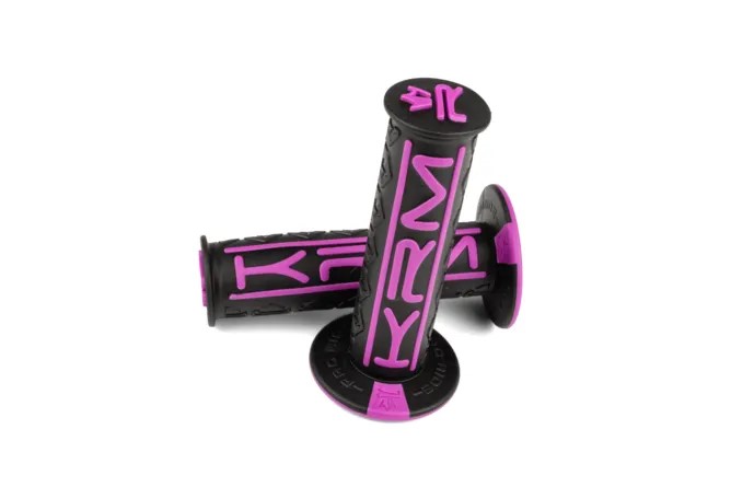 Manopole Motocross KRM Pro Ride Colore Nero Viola - Ricambi e Accessori