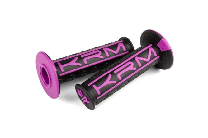 Manopole Motocross KRM Pro Ride Colore Nero Viola - Ricambi e Accessori