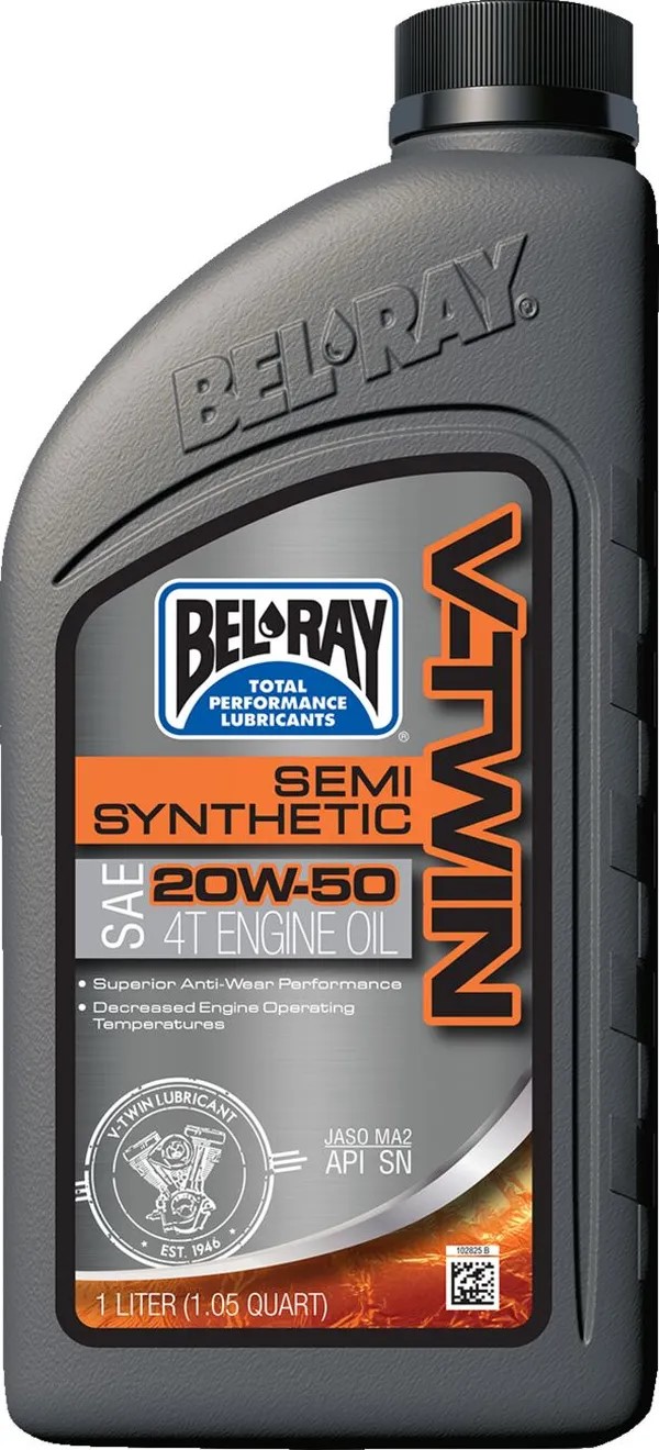 Olio V-Twin Semi Sintetico 20W50 4T BEL RAY Harley Davidson - Ricambi e Accessori