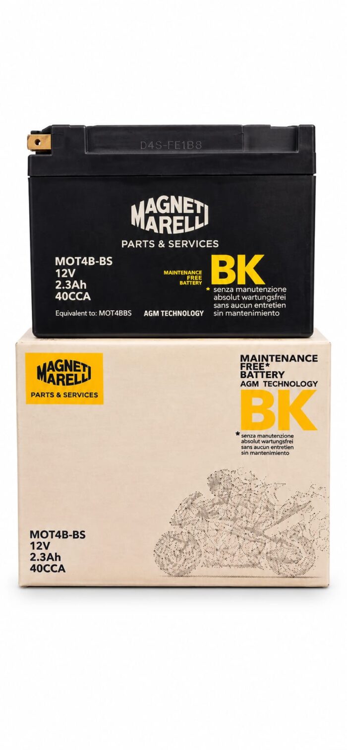 Batteria Magneti Marelli MOT4B-BS - Ricambi e Accessori