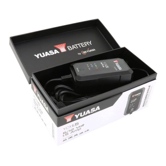 Carica Batteria Mantenitore di Carica YUASA YCX1.5 - Ricambi e Accessori