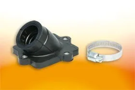 0213222B Collettore Malossi Dritto D.22x24,5 in Gomma Racing Mina. Orizz.- Ricambi e Accessori Scooter