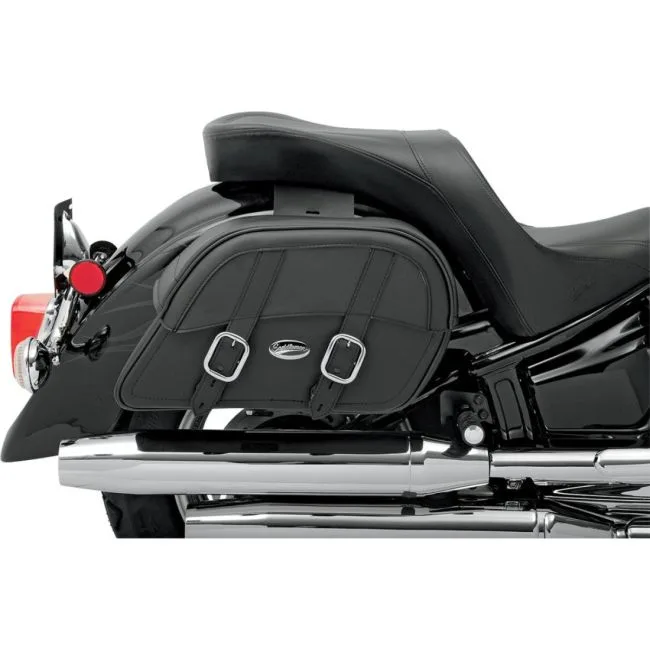 Borse Laterali Custom Pelle sintetica universali attacco sella- Ricambi e Accessori Moto