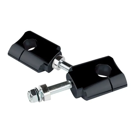 Rialzo Manubrio Riser in Alluminio Anodizzato Nero D. 22.2- Ricambi e Accessori Moto