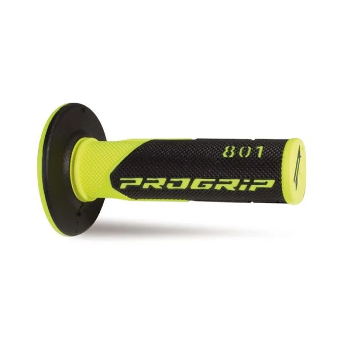 Manopole Progrip Cross  801-204 Cross Giallo Fluo / Nero- Ricambi e Accessori Moto