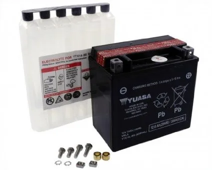 Batteria Yuasa YTX14L-BS 12V 12Ah- Ricambi e Accessori Moto