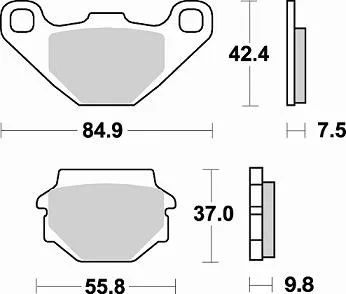 Pastiglie Braking Semi Metallic 669SM1- Ricambi e Accessori Moto