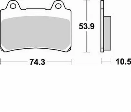 Pastiglie Braking Semi Metallic 692SM1- Ricambi e Accessori Moto