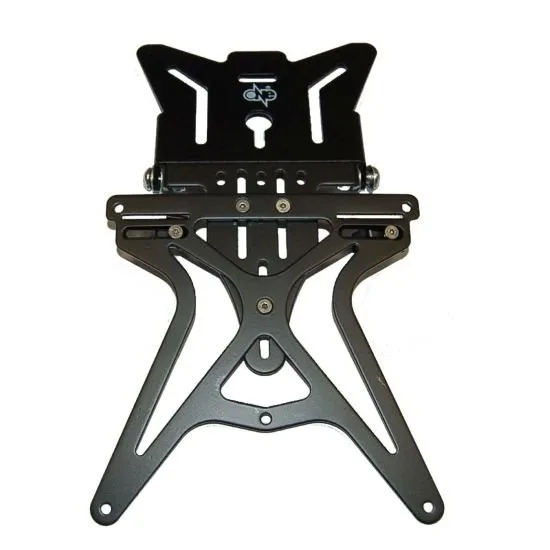 Portatarga standard regolabile  Alluminio nero- Ricambi e Accessori Moto
