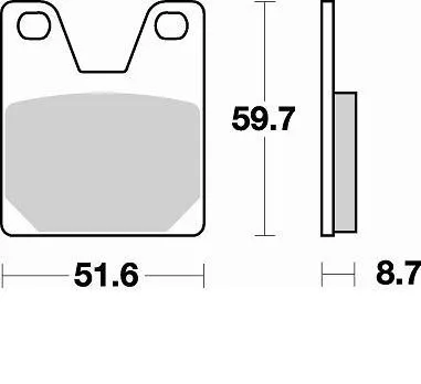 Pastiglie Braking Semi Metallic 826SM1- Ricambi e Accessori Moto