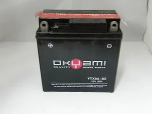 Batteria OKYAMI YTX9A-BS 12V 9AH- Ricambi e Accessori Moto