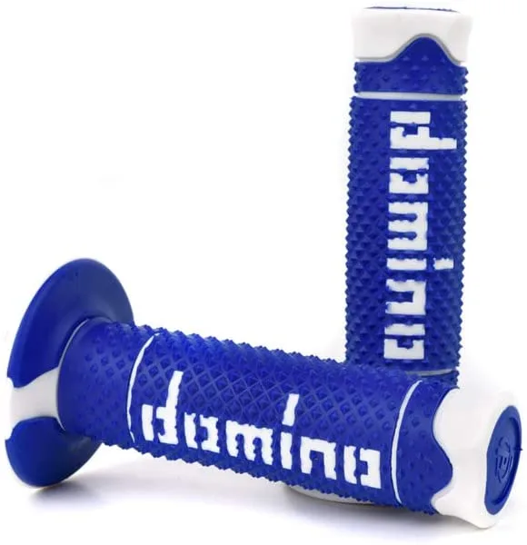 Manopole Domino OFF Road A260 Blu-Bianco- Ricambi e Accessori Moto