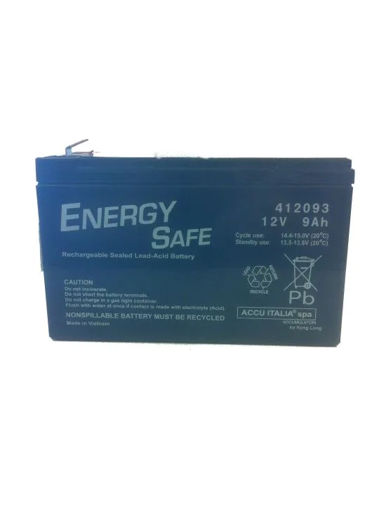 Batteria Energy Safe 412093 Sigillata 12V 9Ah- Ricambi e Accessori Moto