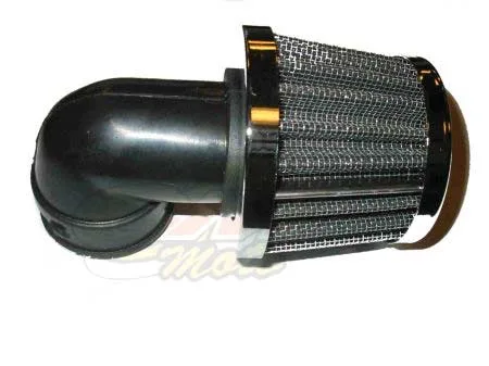 Filtro Aria Metallo inclinato 90' diametro 35- Ricambi e Accessori Moto