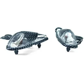 Frecce ONE Adesive Carbon Look Vetro trasparente- Ricambi e Accessori Moto