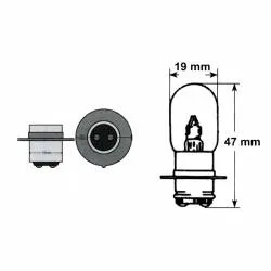 Lampada 12V 35/35W PX15D-T19- Ricambi e Accessori Moto