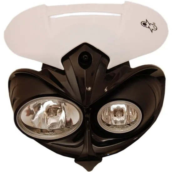 Maschera Faro ONE Mod. MANGA Cross-Eunduro Colore Bianco Omolog.- Ricambi e Accessori Motocross Motard