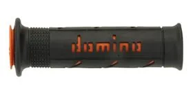 Manopole Domino bicolore XM2 double super soft  Nero-Arancio- Ricambi e Accessori Moto