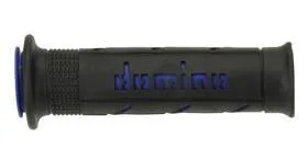Manopole Domino bicolore XM2 double super soft  Nero-Blu- Ricambi e Accessori Moto