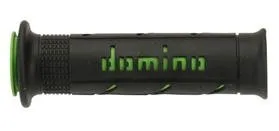 Manopole Domino bicolore XM2 double super soft  Nero-Verde- Ricambi e Accessori Moto