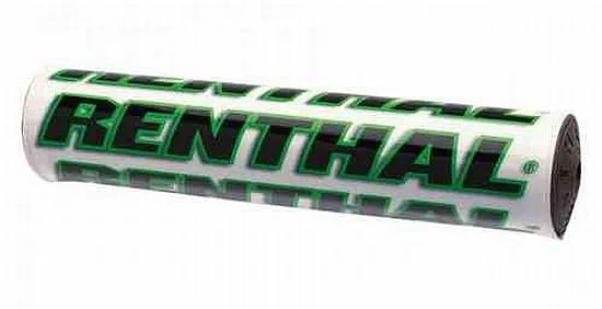 Paracolpi manubrio RX RENTHAL colore Bianco-Verde- Ricambi e Accessori Motocross Motard