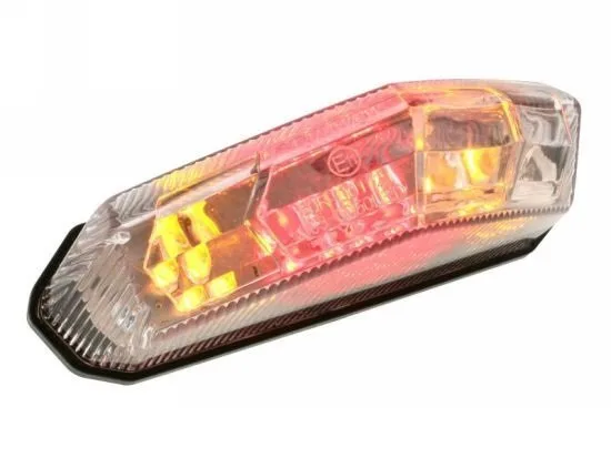Fanale Posteriore STR8 Trasparente, Posizione, Stop, Frecce- Ricambi e Accessori Moto