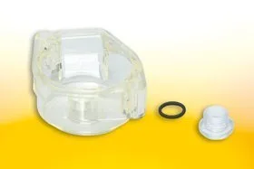 Vaschetta trasparente Carburatore SHA, con tappo ispezione getto- Ricambi e Accessori Minimoto