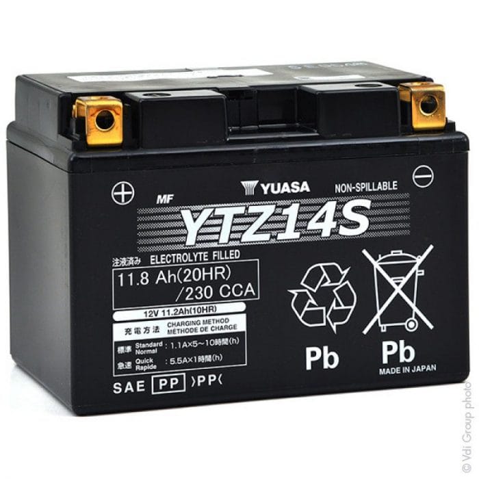 BATTERIA YUASA YTZ14S PRECARICATA SIGILLATA- Ricambi e Accessori Moto